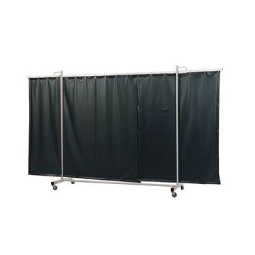 Welding screen, Robusto, Green-9 with curtain type 36.31.19